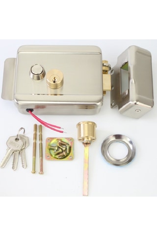 Motorlu Elektrikli Apartman Kapı Kilidi-butonlu