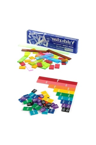 39 Parça Kesir Takımı, Plastik Matematik Okul Malzemesi