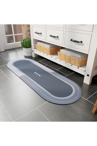 Sihirli Paspas Banyo Paspası Su Emici Mutfak Koridor Paspas Kaymaz Tabanlı 40cm - 120cm Yuvarlak Çok Renkli