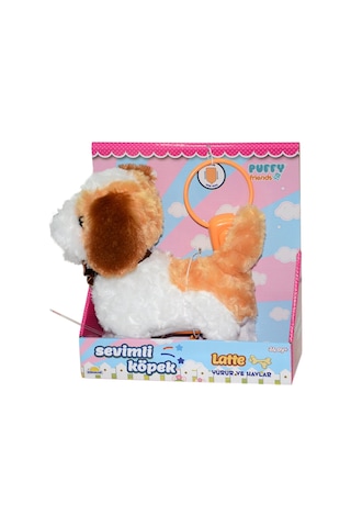 2860 SUN- PELUŞ SEVİMLİ KÖPEK LATTE YÜRÜYEN/SESLİ KHV.-RST-PFF