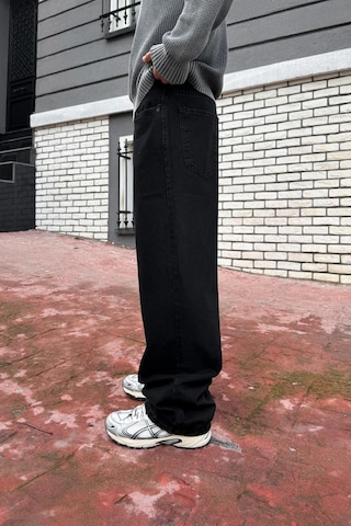 Flaw Basic Baggy Jean Siyah-28419 Siyah