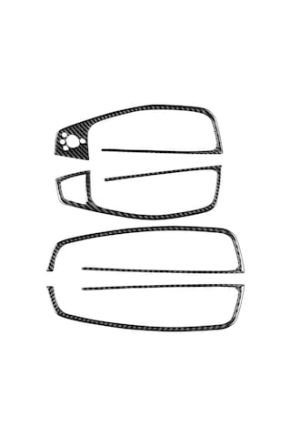 Sones Araba Karbon Fiber Cam Kaldırıcı Kısa Stil Dekoratif Sticker Audi A6 S6 C7 A7 S7 4g8 2012-2018 Sağ Sürücü