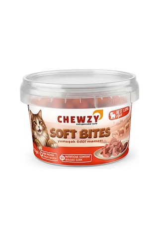 Chewzy Kediler İçin Yumuşak Ödül Maması Dana Ciğerli 130 Gr 300-30008.01