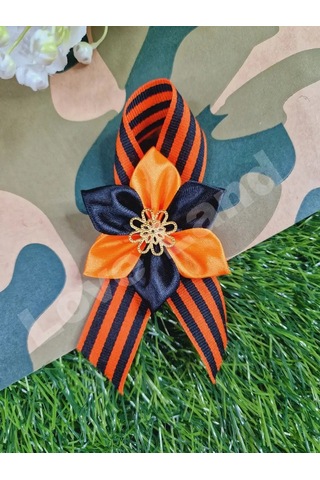 Love Land 9 Mayıs Rozet Şerit Broş 1 Adet 150559077 Turuncu