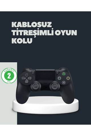 Ceylan Adam Kablosuz Titreşimli Oyun Kolu Ps4 Uyumlu Ergonomik Tasarım Ve Uzun Pil Ömrü