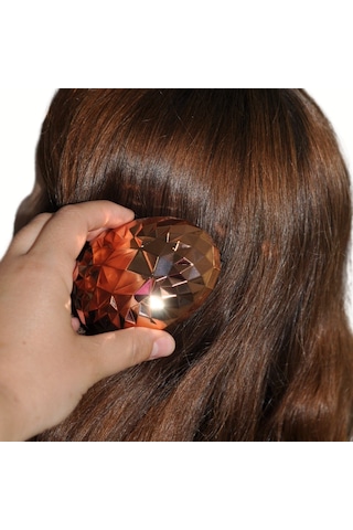Buffer Rose Gold Saç Düzleştirici Tarak Geniş Aralıklıher Saç Tipine Uygun Fırçalı Saç Düzleştiric Diğer