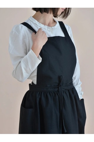 Uutnoe Mestecko Önlük Evrensel Siyah 100% Pamuk 455270951