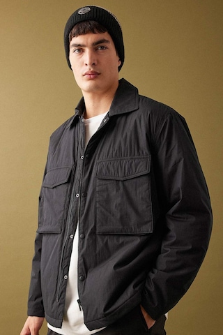 DeFacto Relax Fit Polo Yaka Gömlek -  Ceket B4941AX24SPBK81
