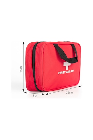 Sones 234'ü 1 Arada Taşınabilir Ev Dış Mekan Acil Durum Malzemeleri Seti Hayatta Kalma Kurtarma Kutusu Kırmızı