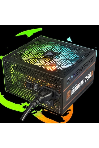 Gamdıas Kratos M1-750b, 750w, 80+ Bronze, Aktif Pfc, Rgb, Gamıng, Atx, Power Supply Psu