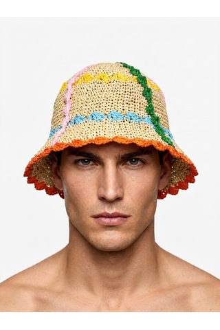Brandsmiths Mosaic Bloom Hat Sarı