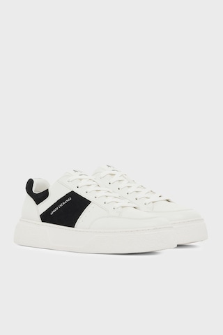 Armani Exchange Logolu Sneaker Ayakkabı Erkek Ayakkabı Xm002627 Af17540 M0017 Beyaz-siyah