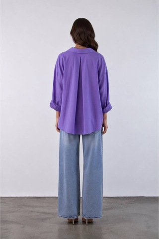 Rouge Basıc Perry Oversize Gömlek LİLA