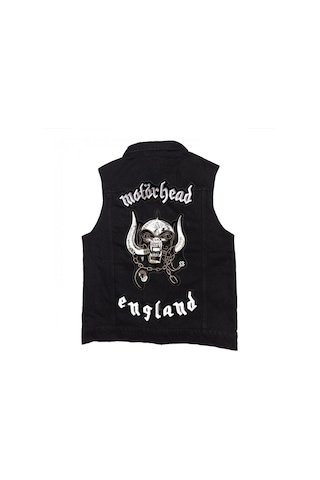 Motorhead Siyah Kot Yelek Siyah
