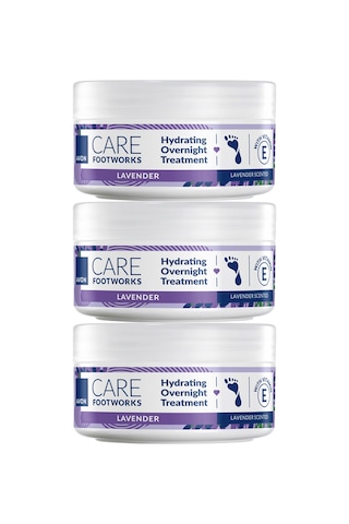 Footworks Lavanta Özlü Gece Uygulanan Bakım Kremi 150ml Üçlü Paket