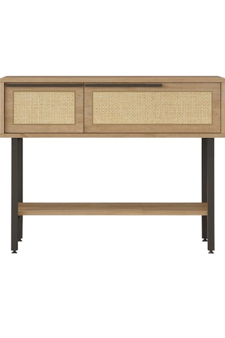 Robin Home Hol Antre Dresuar Kapaklı Metal Ayaklı Sepet-jüt Uv Baskı Kahverengi