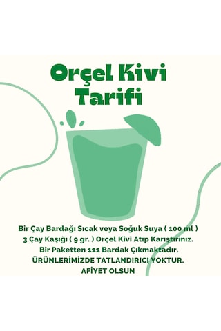 Orçel Portakal + Limon + Kuşburnu + Kivi + Elma + Karadut Aromalı Toz 6 x 1 KG