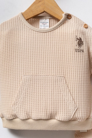 U.S. Polo Assn. Erkek Bebek Krem Takım Usb2589-c-v1 Krem