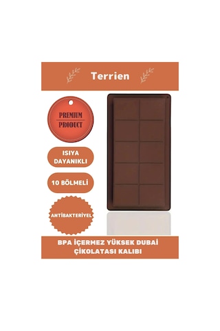 Home Serisi Bpa İçermez Esnek Dayanıklı Yüksek Isı Dayanıklı 1 Adet Dubai Çikolata Silikon Kalıbı Çok Renkli