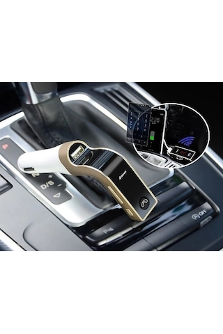 Hubrendy Çer Carg7 Bluetooth Araç Fm Transmitter Usb Girişli