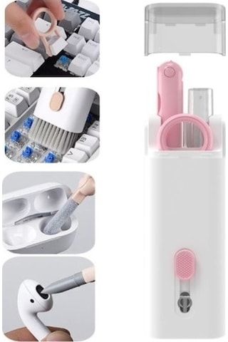 Askımo - Çok Fonksiyonlu 7 Parça Apple Uyumlu AirPods Klavye Ekran Kulaklık Temizleme Kiti