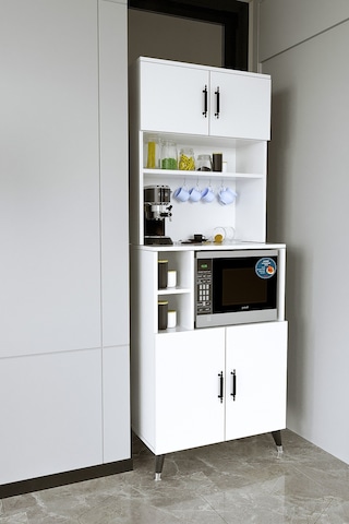 Kahve Köşesi , Airfry Dolabı , Çok Amaçlı Dolabı , Fırın Dolabı, Mikro Dalga Dolabı , Kiler Dolabı, Mutfak Dolabı Beyaz