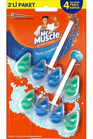 Mr. Muscle Active Clean Klozet Blok Marine 2 x 38.6 G
