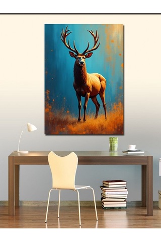 Kanvas Tablo Ormanda Asil Geyik 70cmx100cm