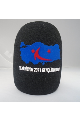 Mikrofon Süngerine Profesyonel Logo Baskısı