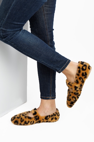 Leopar Ultra Yumuşak Peluş Kadın Ev Babeti Hafif Taban Panduf Leopar