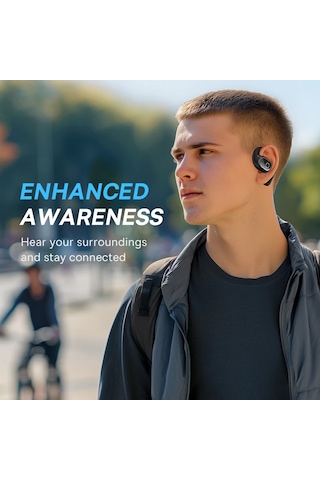Baseus Eli 10i Fit Açık Kulak Kulaklık Kulak Kancası Kablosuz Bluetooth 5.4 White