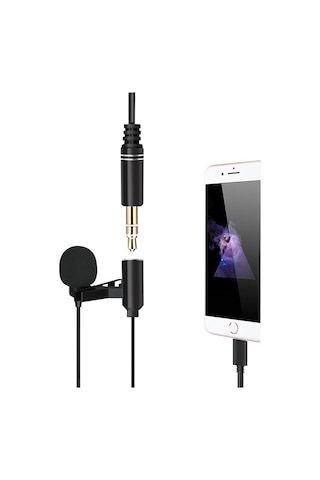 POWERMASTER JH-041-A LIGHTNING GİRİŞLİ VE KULAKLIK GİRİŞLİ YOUTUBER YAKA MİKROFONU