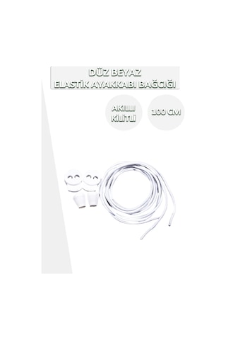 Lucky Akıllı Kilitli Elastik Düz Ayakkabı Bağcık 100 Cm 001