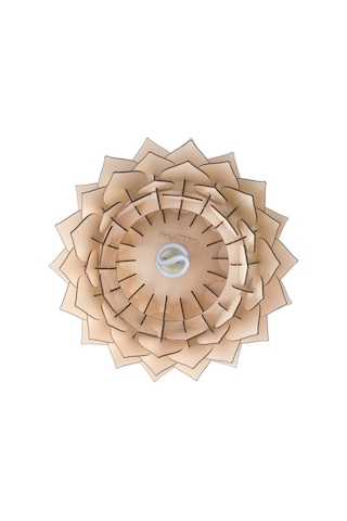 Lotus Dekoratif Avize Sarkıt Abajur Lambader Şapkası Bej