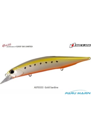 Duo Realis Jerkbait 120sp Sw Ast0333 / Golden Sardine