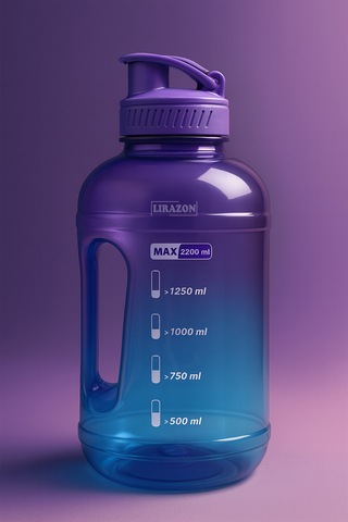 2200 Ml Su Şişesi Motivasyon Matara  Matarası Bpa Free