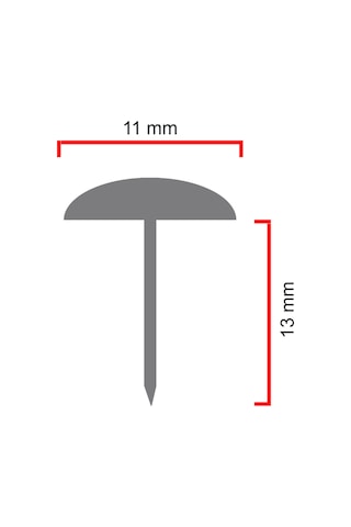 200 Adet 11 mm Petek Kabara Raptiye Hobi Çivisi Koltuk Çanta Tasarım Aksesuar Süsü