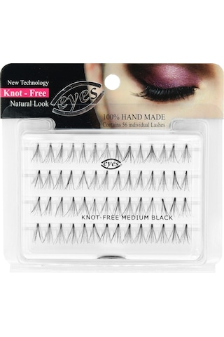 Eyes Tekli Kirpik Topuzsuz Medium Siyah-34