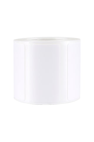 Moveevo Beyaz Termal Etiket Kağıdı 40x20mm 320 Adet - Suya Yağa Dayanıklı, Sıcaklığa Duyarlı, Etiketleyici Makineleri İçin Otomatik Yapışkan 1 Rulo