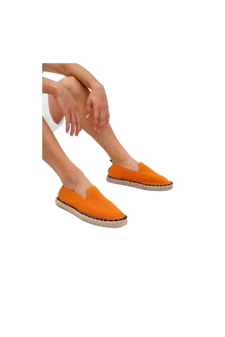 Unisex Turuncu Triko Espadril Turuncu
