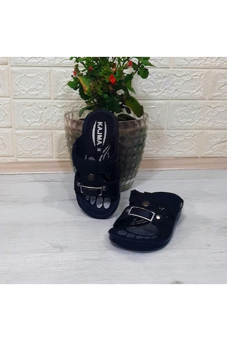 Fiyra Kajma Siyah Renk Erkek Çocuk Günlük Terlik 001