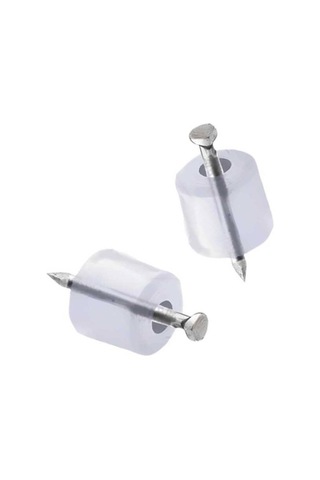 Çivili Raf Pimi Duvar Dolap Mobilya Pimi Sert Plastik Raf Tutucu Şeffaf 100 Adet Tekli 1 Paket