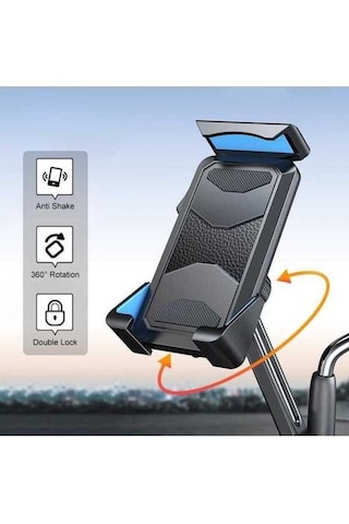 Pazly Yükseltme Tutucu Motosiklet Navigasyon Klipsi, Gidon Telefon Tutucu, Bisiklet/araba İçin Hızlı Kurulum -
