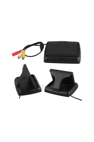 lidergaraj Kameralı Park Sensörü 4.3'' Kapaklı Ekran++Pramit Kamera