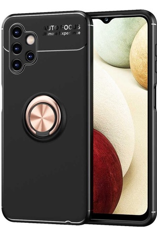 Zore Galaxy Uyumlu A13 4g Kılıf Msra Ravel Silikon Kapak - Siyah-rose Gold Siyah-rose Gold