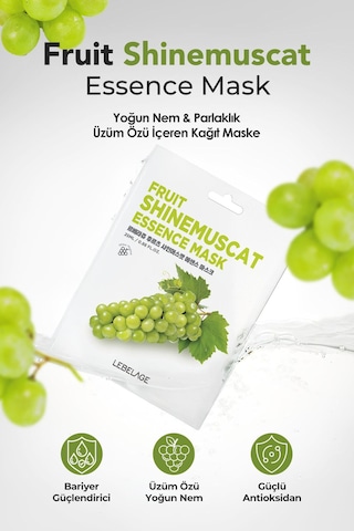 Lebelage Muskat Üzümü Kağıt Maske Lebelage Fruit Shine Muscat Mask