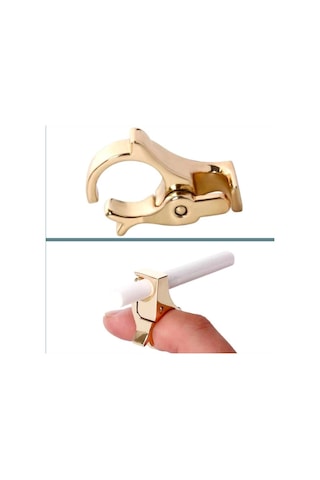 Omeniv Gold Renk Metal Tiryaki Sigara Yüzüğü Yüzük 47261841