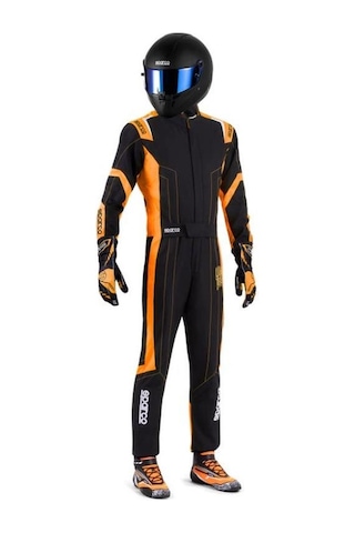 Sparco K48 Thunder Profesyonel Karting Tulumu Turuncu Xs