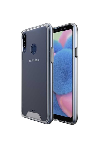 Samsung Uyumlu Galaxy A20s Kılıf Zore Gard Silikon Renksiz