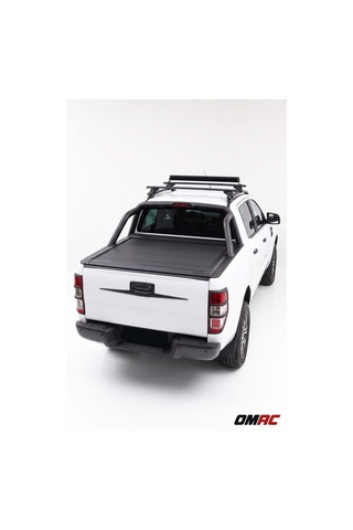 Ford Ranger 2011-2022 Uyumlu Araca Özel Omback Sürgülü Bagaj Kapama Siyah